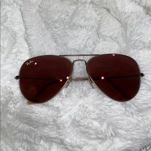 Rose gold Ray Ban Aviators